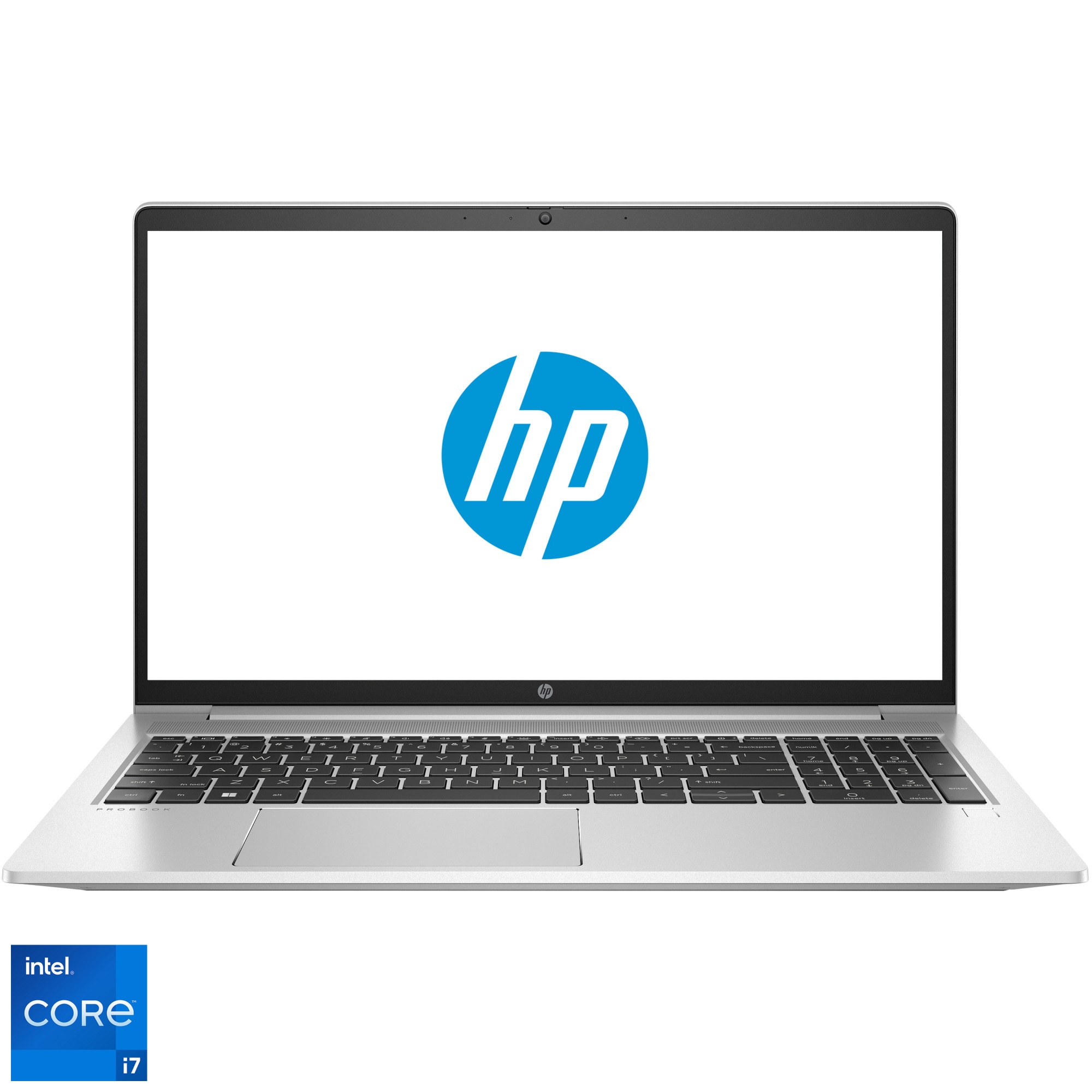HP ProBook 450 G9, 12th Gen Intel Core i7-1255U, 8GB RAM, 512GB SSD, 15.6" FHD Display, FreeDOS, 1 Year Warranty - 6A190EA